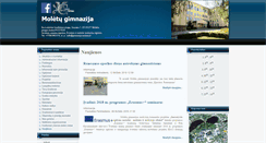 Desktop Screenshot of gimnazija.moletai.lt